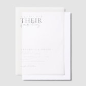 Invitations En Vélin Moderne, minimaliste, Mariage, (Compenser)