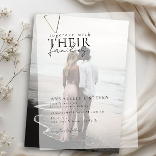 Invitations En Vélin Moderne, minimaliste, Mariage,