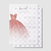 Invitations En Vélin Moderne Sweet 16 Script fête d'anniversaire (Décalage (Invitation))