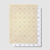 Invitations En Vélin Neige dorée (Décalage (Invitation))