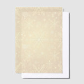 Invitations En Vélin Neige dorée (Compenser)