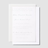 Invitations En Vélin Nettoyer Emerald Green Mariage élégant (Compenser)