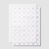Invitations En Vélin Nettoyer Noir et Blanc Mariage moderne Enregistrer (Décalage (Invitation))