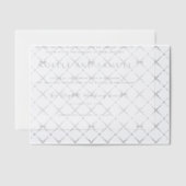 Invitations En Vélin Noelle Elegant Wedding (Décalage (Invitation))