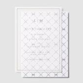 Invitations En Vélin Noir et Blanc simple Mariage Enregistrer la date (Décalage (Invitation))