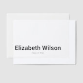 Invitations En Vélin Nom et classe du diplômé de 2025 (Compenser)