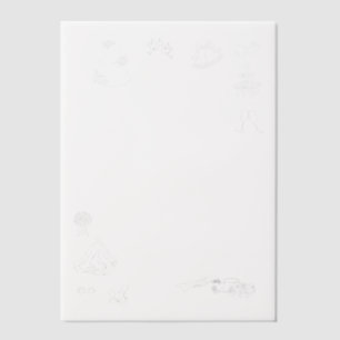 Invitations En Vélin Notre Grand Jour Dessin à la Main Vellum Overlay