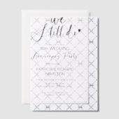 Invitations En Vélin Nous faisons encore mariage anniversaire (Décalage (Invitation))