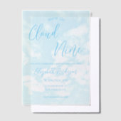 Invitations En Vélin Nous sommes sur le Baby shower Cloud Nine (Compenser)