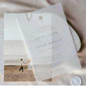 Invitations En Vélin OASIS Beach Wedding 