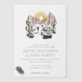 Invitations En Vélin Offroad Canyon Couple Mariage (Recto)