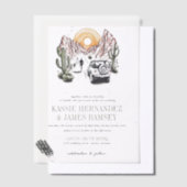 Invitations En Vélin Offroad Canyon Couple Mariage (Compenser)