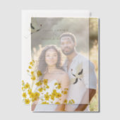 Invitations En Vélin Oiseaux de cygne Paradise Flore de printemps Maria (Décalage (Couple))