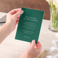 Olga Emerald Green Mariage moderne