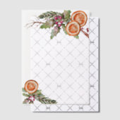 Invitations En Vélin Orange botanique d'épices de Noël (Décalage (Invitation))