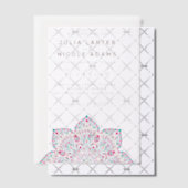 Invitations En Vélin Ouest Pacifique Variante Oval Classic Mandala Mari (Décalage (Invitation))