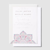 Invitations En Vélin Ouest Pacifique Variante Oval Classic Mandala Mari (Compenser)