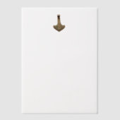 Invitations En Vélin Papiers en vellum Gold Thor Hammer (Recto)