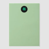 Invitations En Vélin Papiers en velours vert Black Irish Circle (Recto)