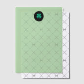 Invitations En Vélin Papiers en velours vert Black Irish Circle (Décalage (Invitation))