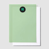 Invitations En Vélin Papiers en velours vert Black Irish Circle (Compenser)