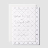 Invitations En Vélin Paulina Moderne Simple Mariage élégant (Décalage (Invitation))