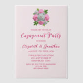 Invitations En Vélin Peony Bouquet (Recto)