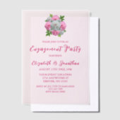 Invitations En Vélin Peony Bouquet (Compenser)