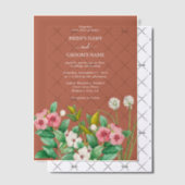 Invitations En Vélin Périwinkle Burnt Orange Terracotta Mariage (Décalage (Invitation))