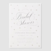 Invitations En Vélin Perles Blanches Vellum pour Baby Shower (Recto)