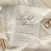 Invitations En Vélin Perles Blanches Vellum pour Enterrement de Vie de