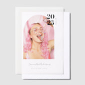 Invitations En Vélin Photo minimale moderne de l'archétype diplômé (Compenser)