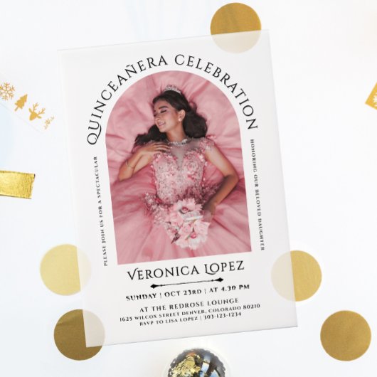 Invitations En Vélin Photo Simple Et Élégante Avec Typo Classique