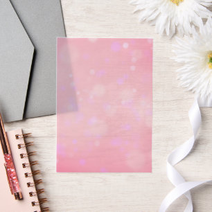 Invitations En Vélin Pink Bokeh