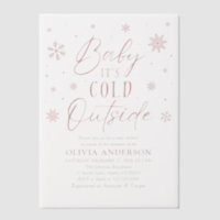 Pink Snowflakes Baby Il fait froid dehors Baby sho