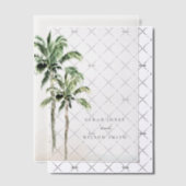 Invitations En Vélin Plage tropicale Palm Trees Mariage aquarelle (Décalage (Invitation))