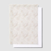 Invitations En Vélin Plumes d'ivoire et de blanc Revêtement de vellum (Compenser)