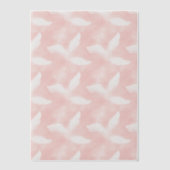 Invitations En Vélin Plumes rouges et blanches Revêtement de vellum (Recto)