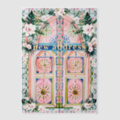 Invitations En Vélin Porte tropicale | Nouvelle adresse (Recto)