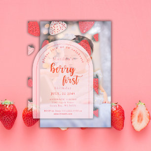 Invitations En Vélin Première fête d'anniversaire de Berry 1ère Arche a