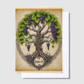 Invitations En Vélin Prévail et fleurit (Compenser)