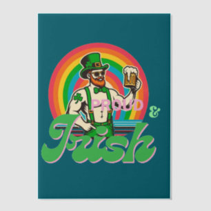Invitations En Vélin Prouesse et irlandais St Patrick LGBTQ+