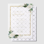 Invitations En Vélin Quinceanera Espagnol Words Rose Or (Décalage (Invitation))