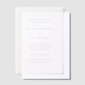 Invitations En Vélin Rachel Mariage élégant formel Enregistrer la date (Compenser)
