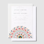 Invitations En Vélin Regal Majestic Festival Elegance Mandala Mariage (Compenser)