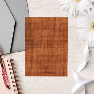 Invitations En Vélin Regarder le grain de bois d'Acacia curé