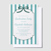 Invitations En Vélin Remise de diplôme vert sarcelle (Compenser)