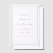 Invitations En Vélin Rhianna Mariage traditionnel Enregistrer la date (Compenser)