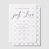 Invitations En Vélin Rien De Fancy Just Love Mariage intime (Décalage (Invitation))