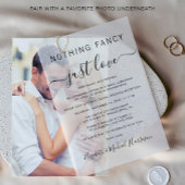 Invitations En Vélin Rien De Fancy Just Love Mariage Réception